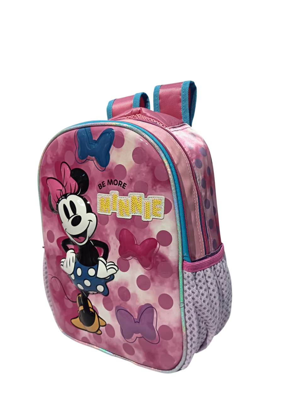 MOCHILA KINDER 3D MOD.184591 MINNIE METALICO RUZ