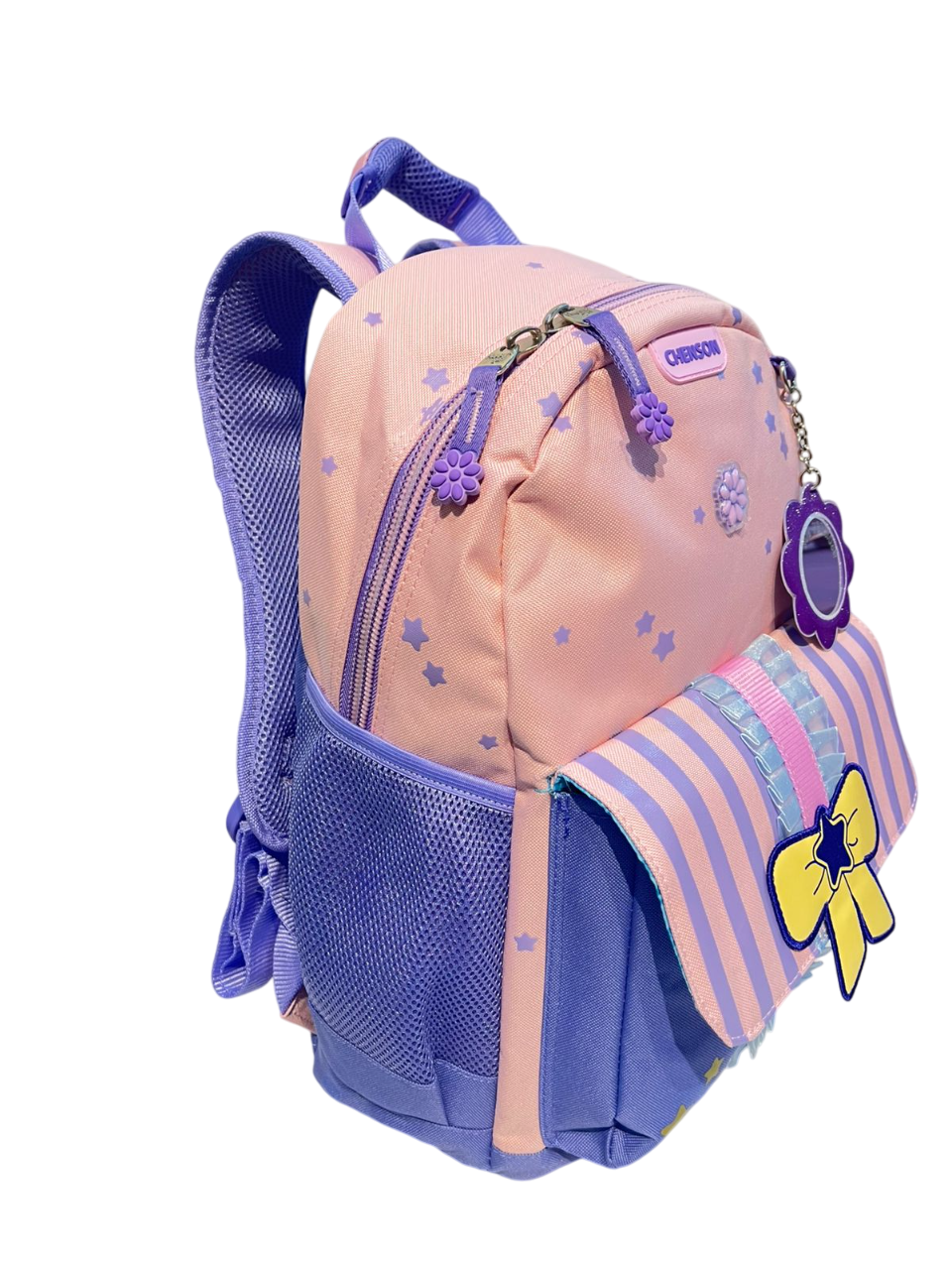 MOCHILA PRIMARIA MOD.HG70387-P MOÑITO MORADA CHENSON