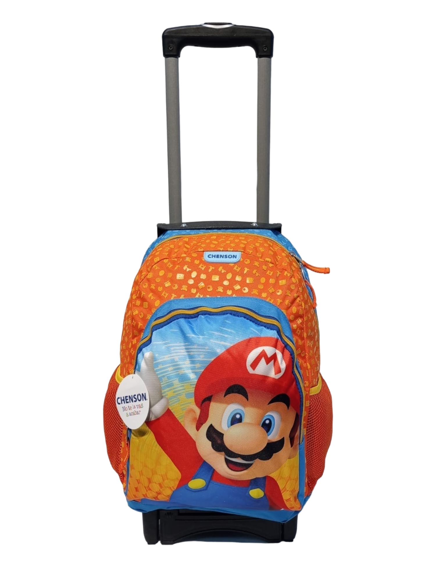 MOCHILA PRIMARIA CON LLANTAS SÚPER MARIO MOD MB65348