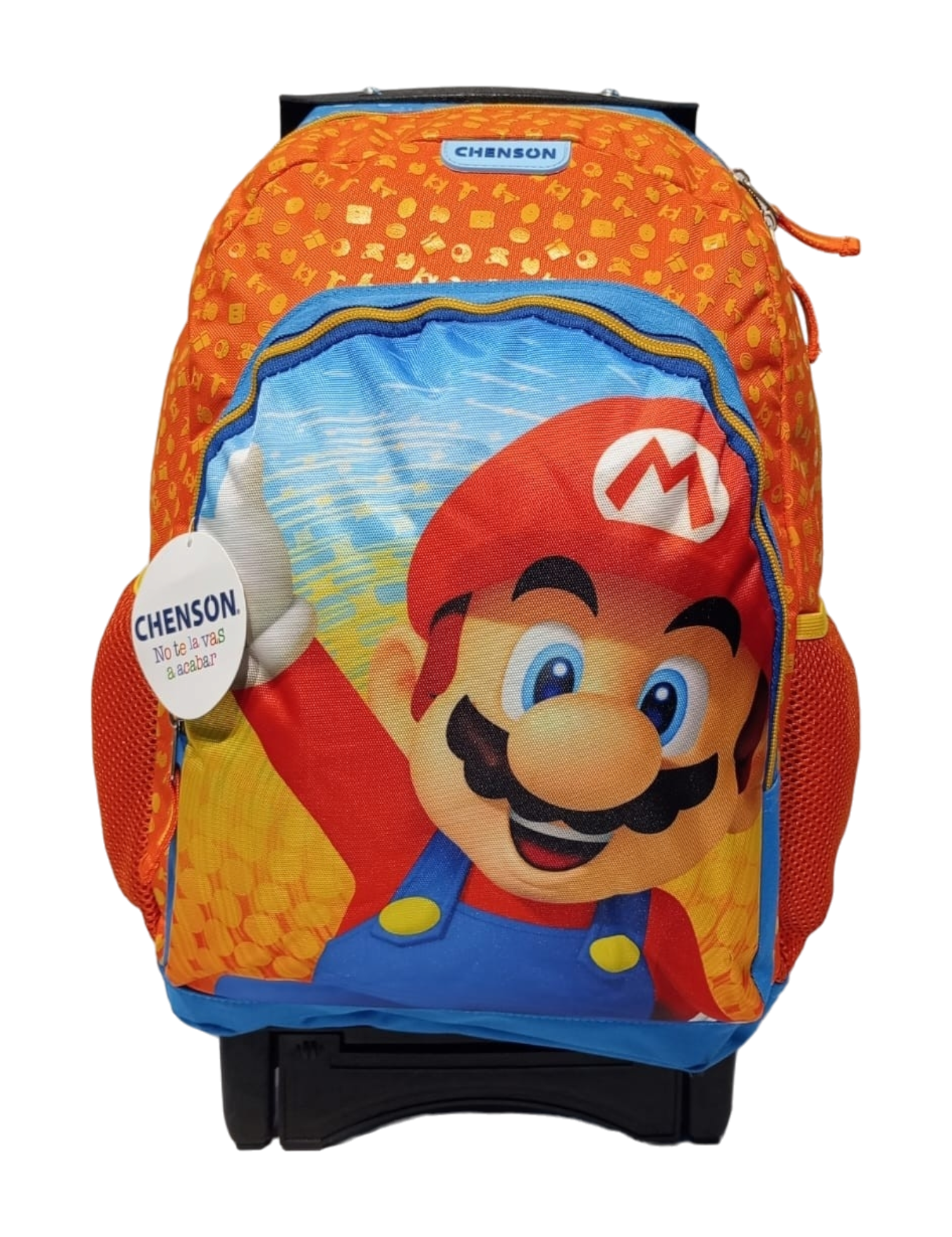 MOCHILA PRIMARIA CON LLANTAS SÚPER MARIO MOD MB65348