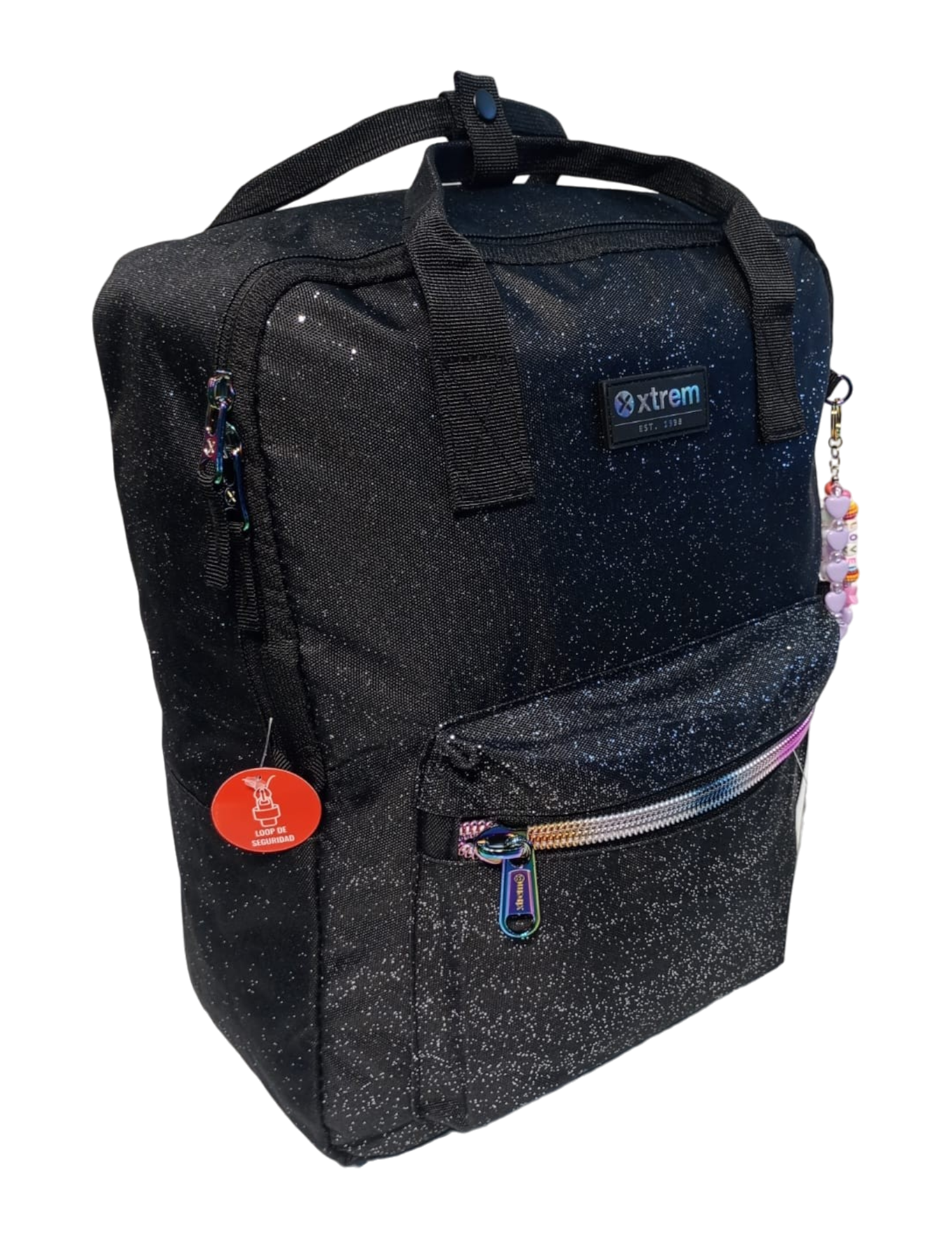 MOCHILA XTREM MOD. LEIA 4XT NEGRO GLITTER