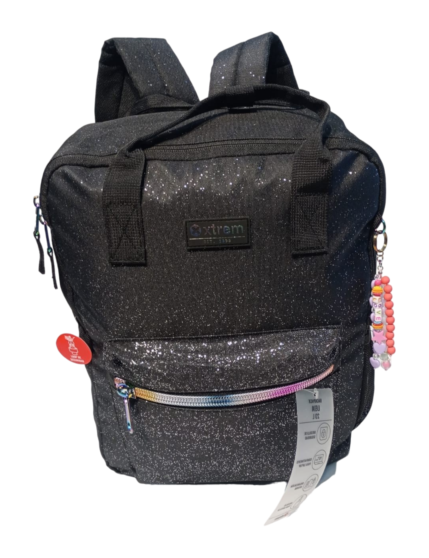 MOCHILA XTREM MOD. LEIA 4XT NEGRO GLITTER