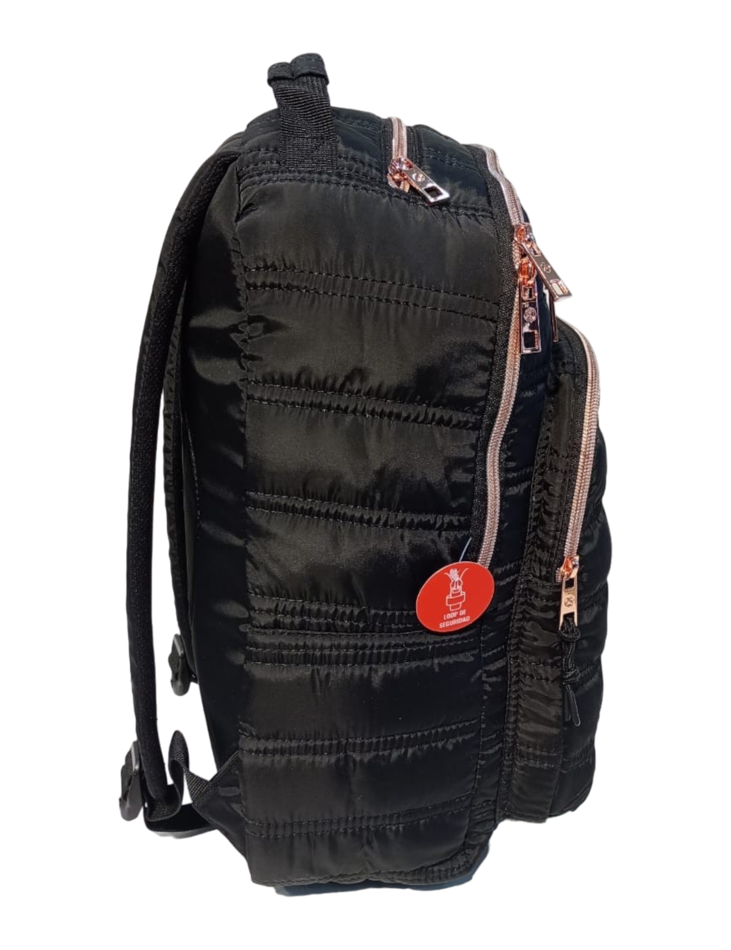 MOCHILAS XTREM MOD. VERMONT NEGRO/ROSA GOLD