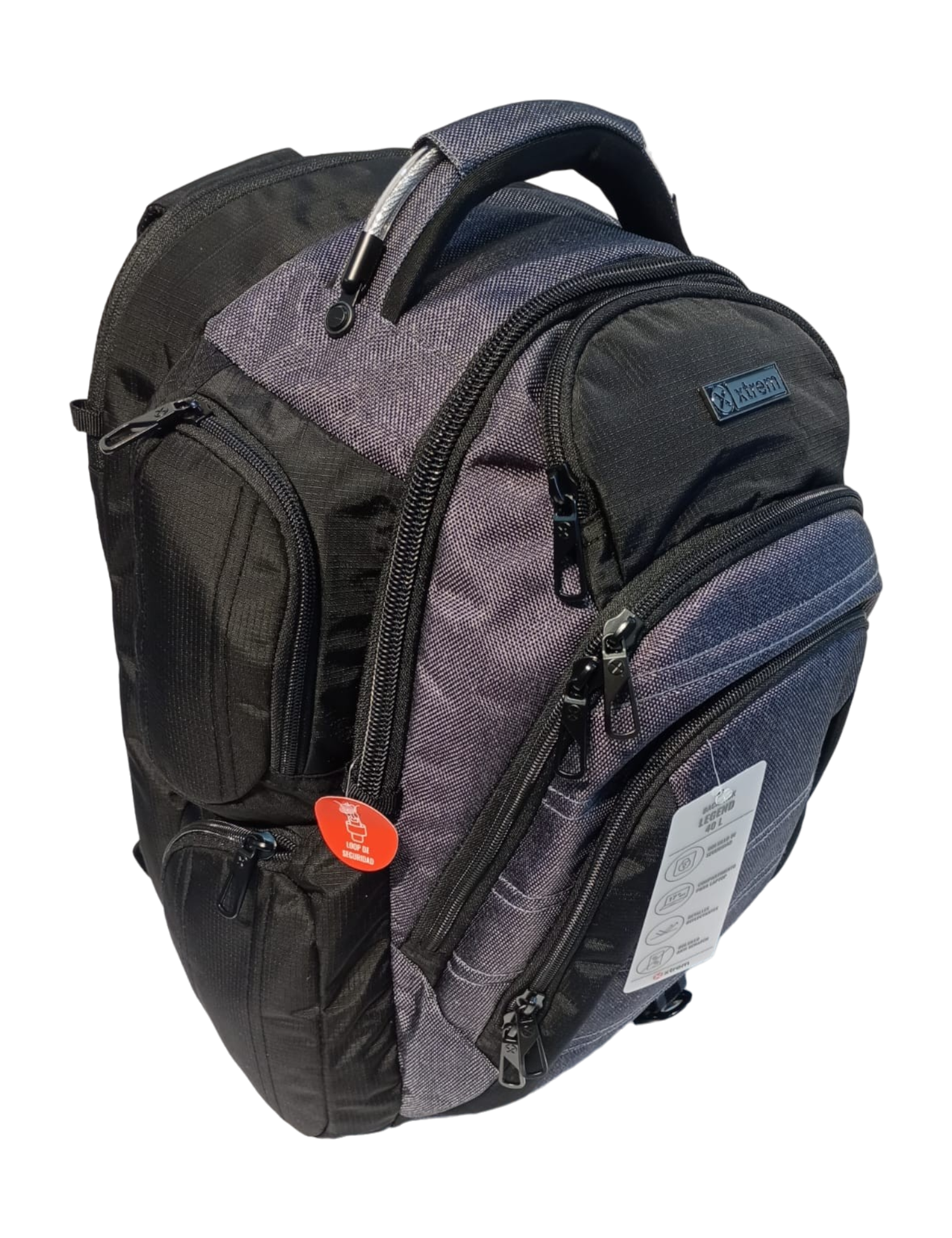 MOCHILA XTREM MOD. LEGEND 4XT PORTA LAPTOP GREY MELANGE