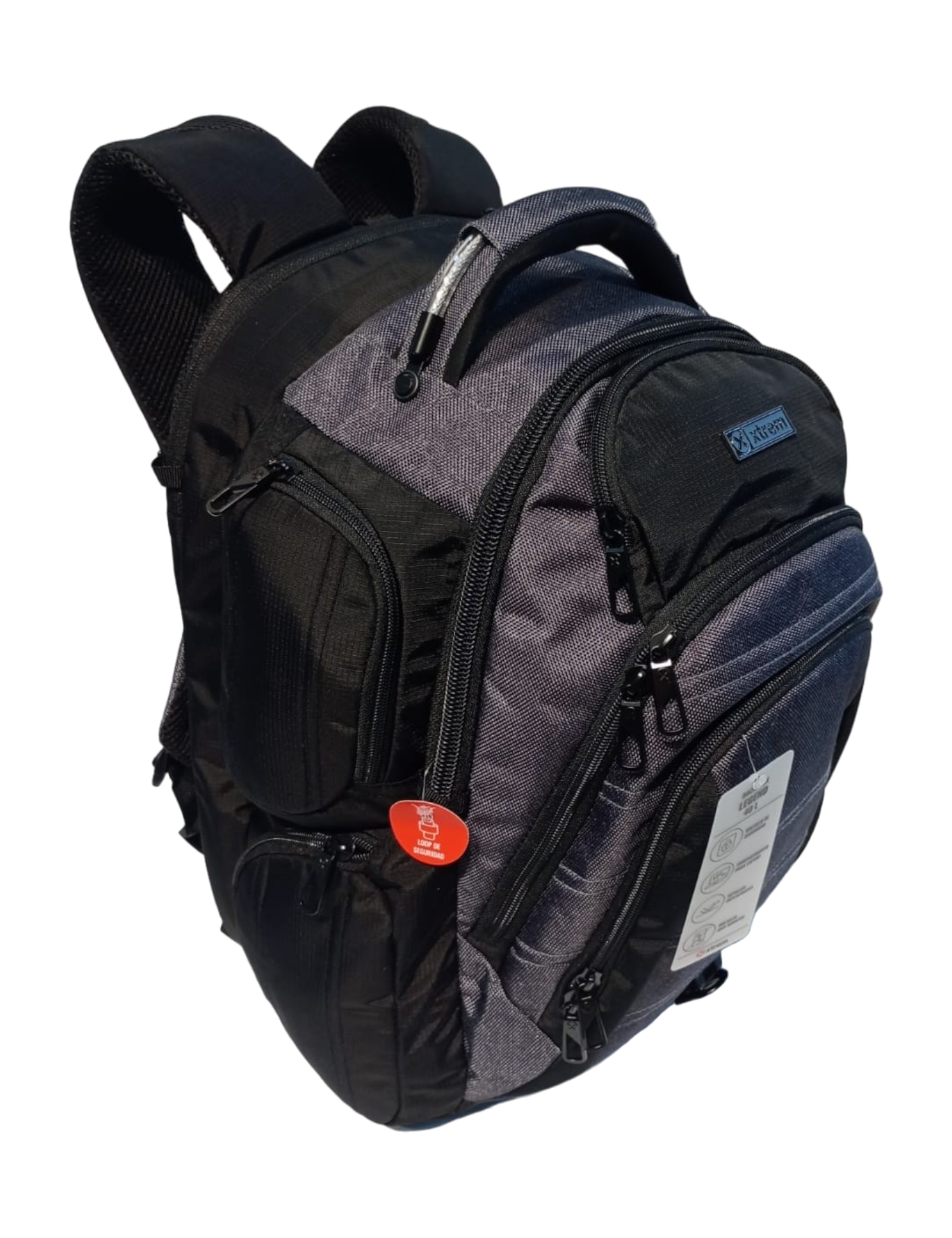 MOCHILA XTREM MOD. LEGEND 4XT PORTA LAPTOP GREY MELANGE