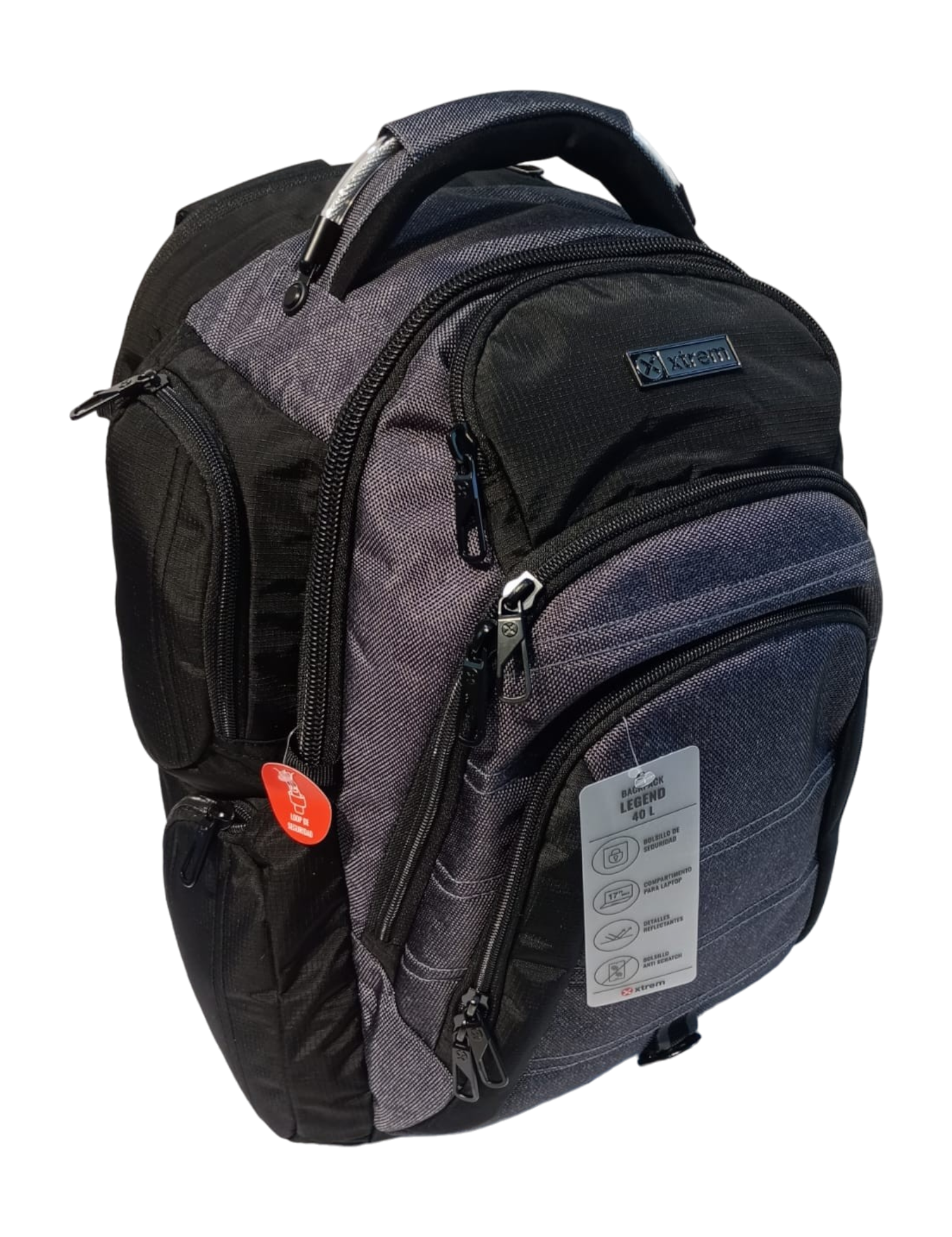 MOCHILA XTREM MOD. LEGEND 4XT PORTA LAPTOP GREY MELANGE