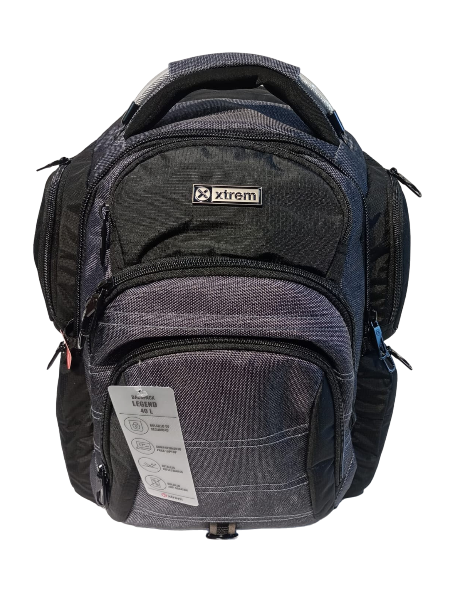 MOCHILA XTREM MOD. LEGEND 4XT PORTA LAPTOP GREY MELANGE