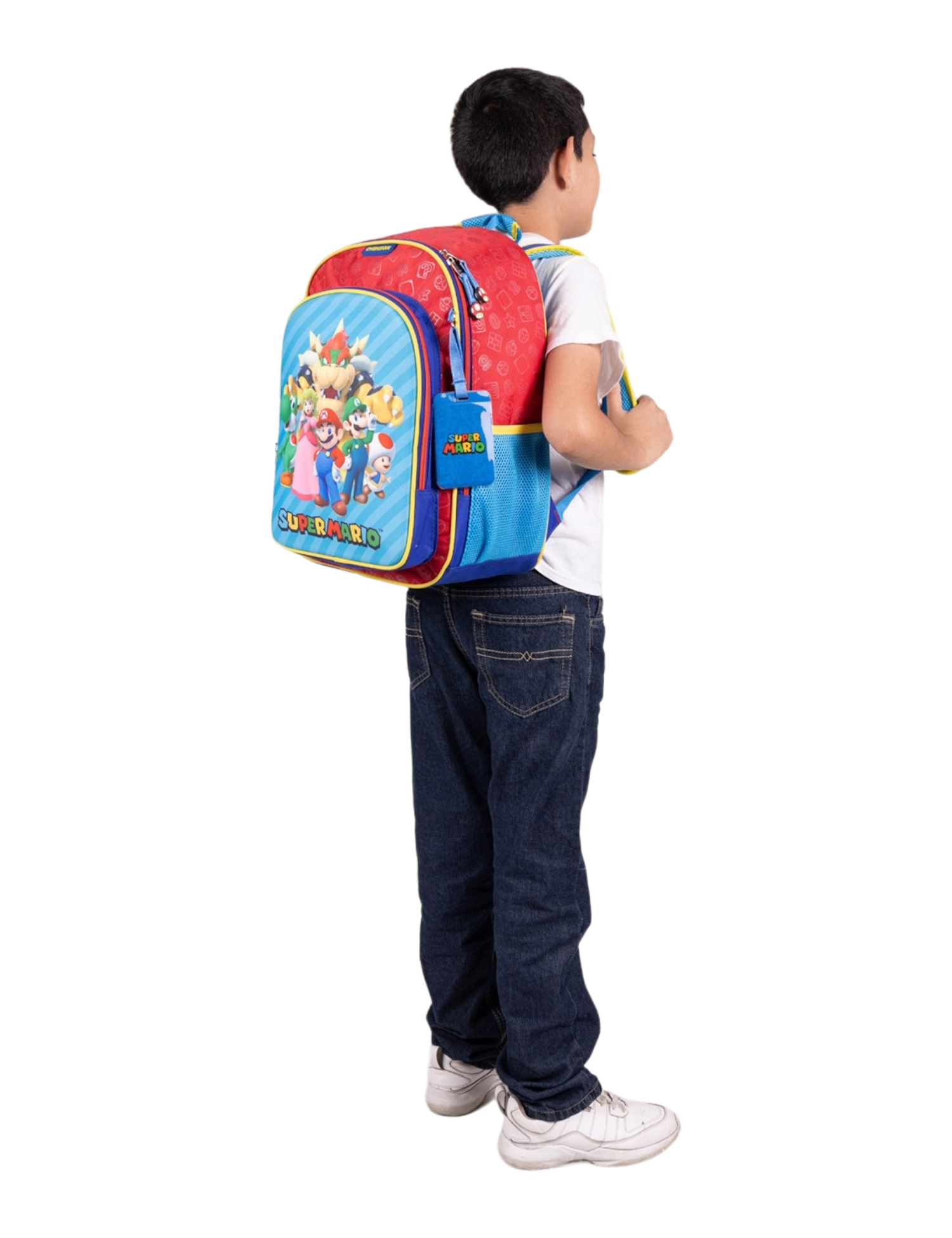 MOCHILA PRIMARIA 3D MOD.MB66368-R SUPER MARIO BROS