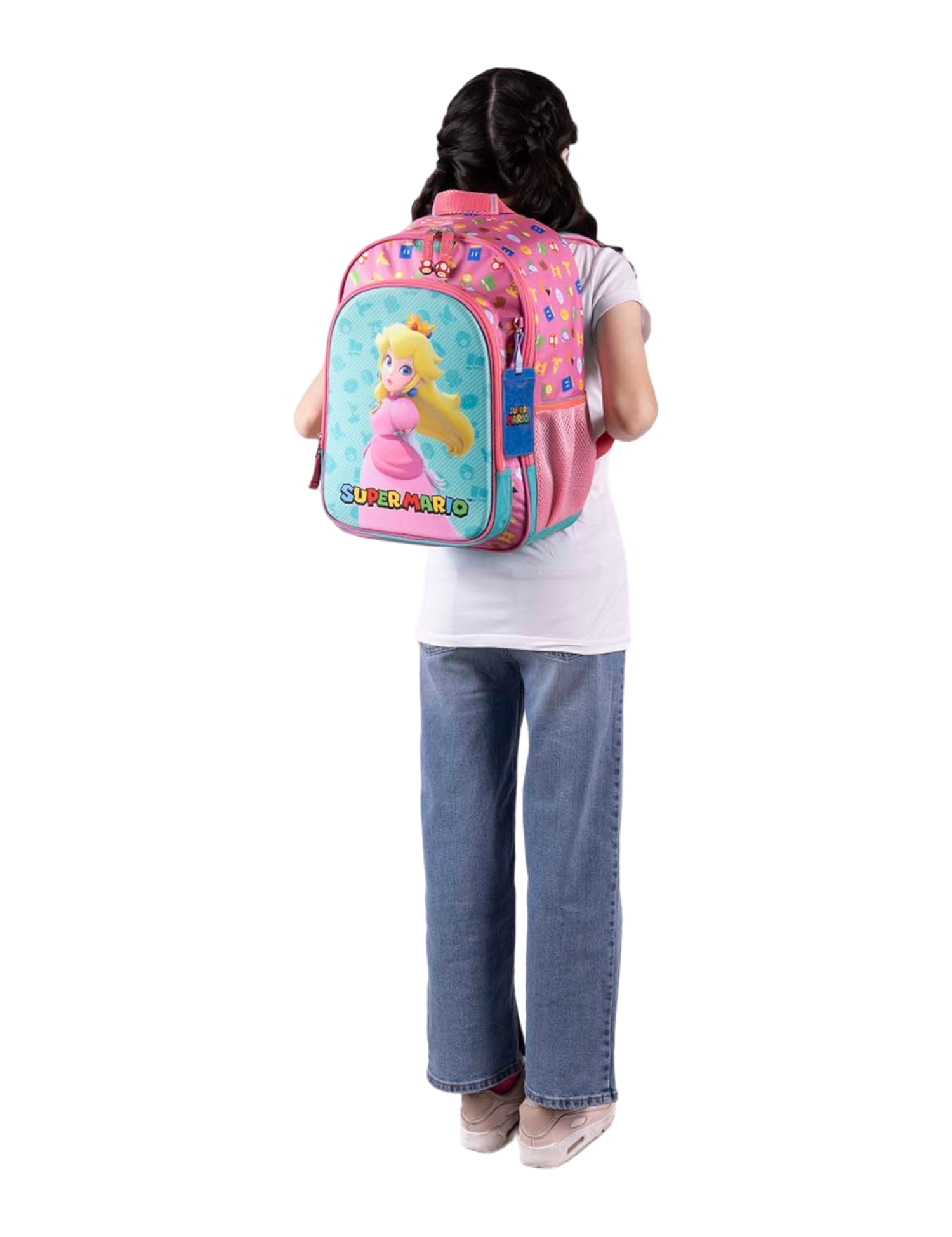 MOCHILA PRIMARIA 3D MOD.MB66348-P SUPER MARIO BROS PEACH