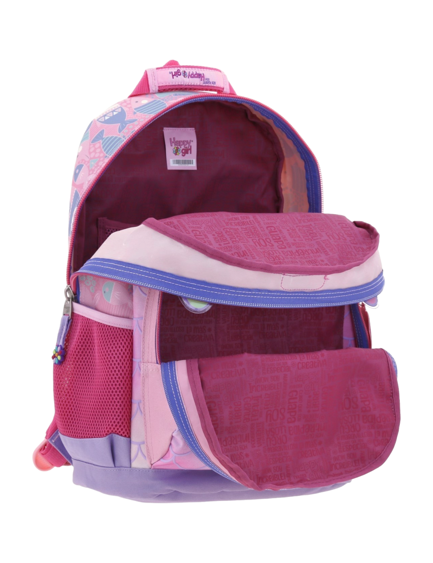 MOCHILA PRIMARIA MOD. HG66380-I HAPPY GIRL ROSA