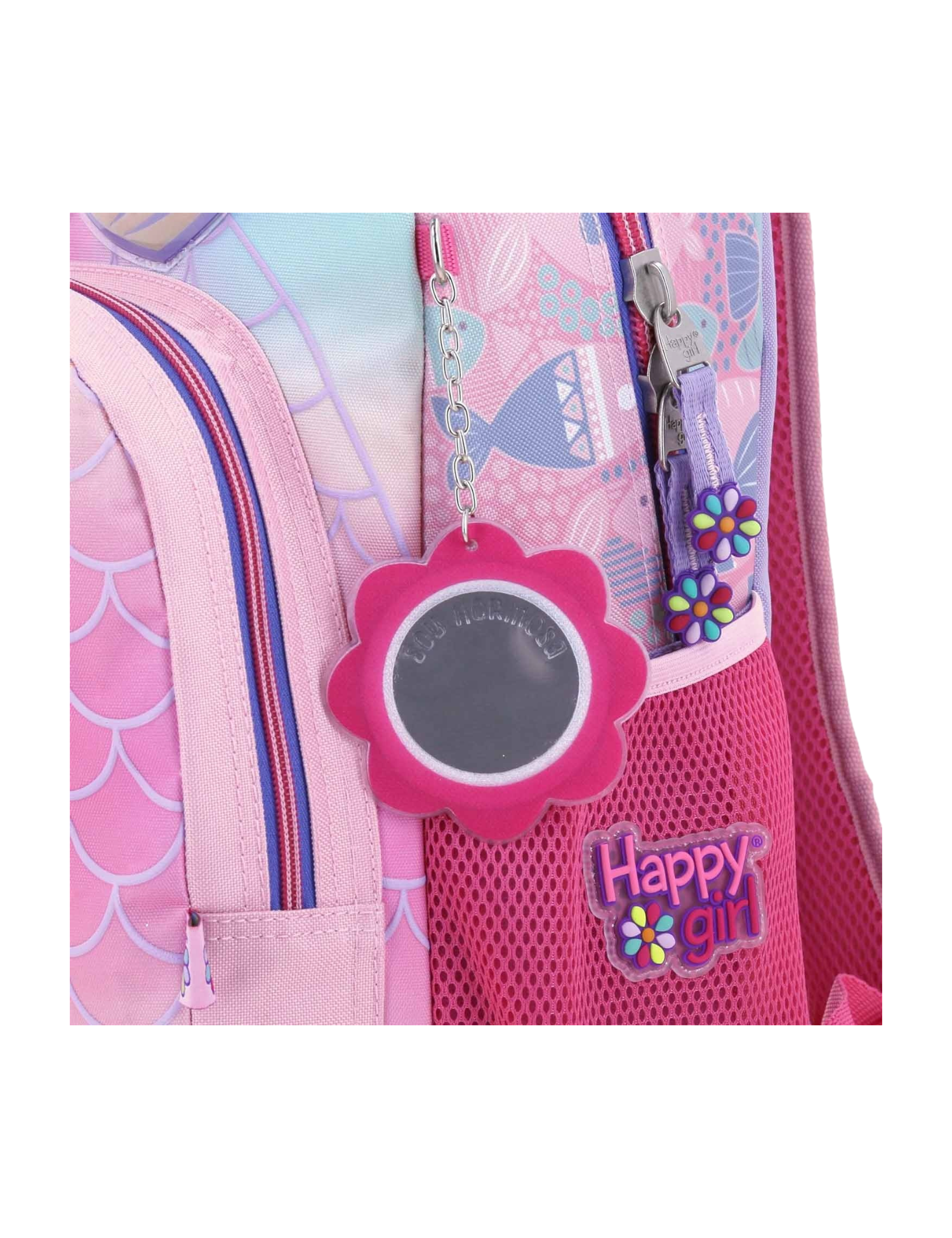 MOCHILA PRIMARIA MOD. HG66380-I HAPPY GIRL ROSA