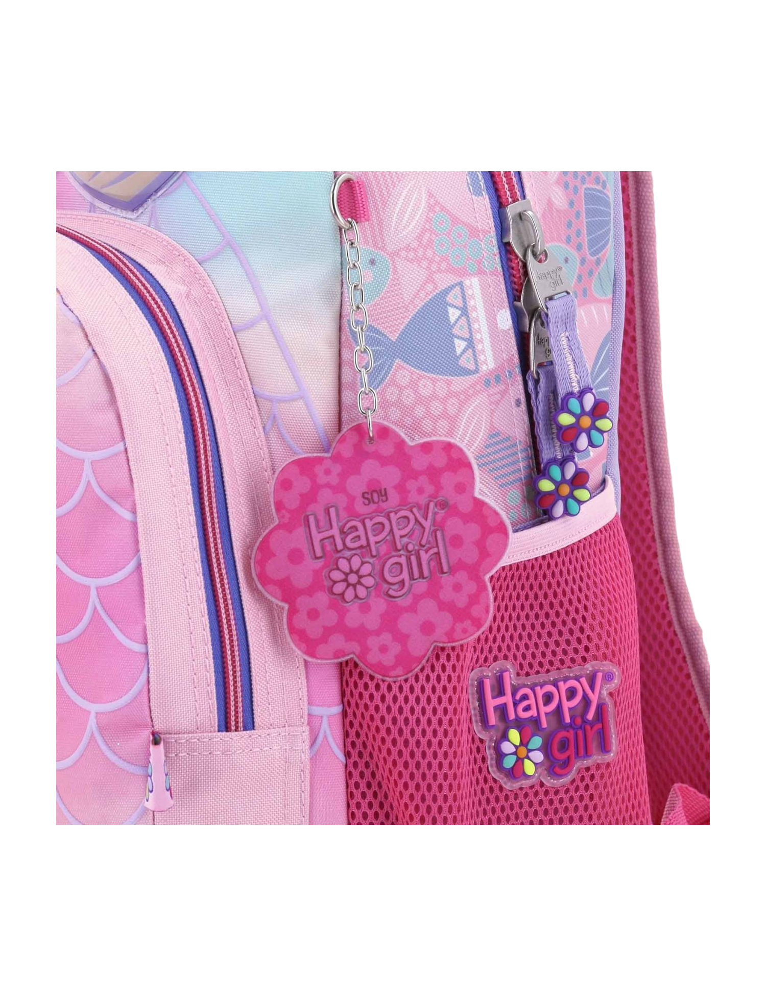 MOCHILA PRIMARIA MOD. HG66380-I HAPPY GIRL ROSA