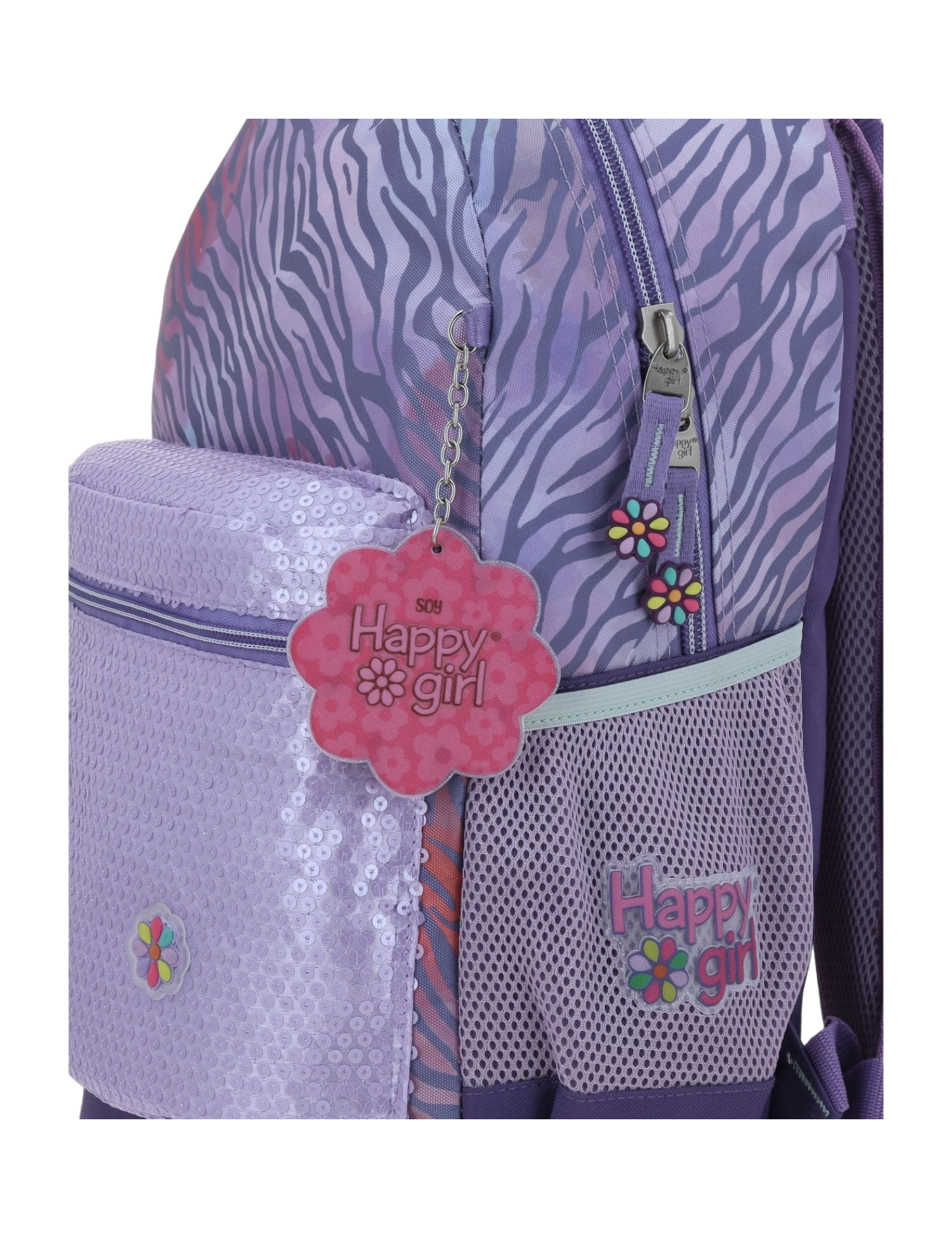 MOCHILA CHENSON MOD.HG66462-U HAPPY GIRL MORADO