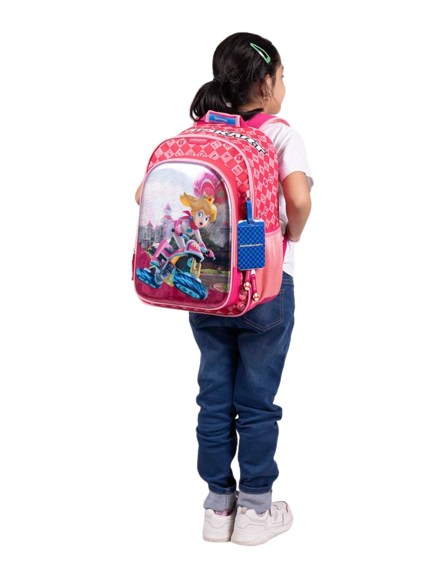 MOCHILA PRIMARIA 8D MOD.MB66275-P MARIO BROS PEACH