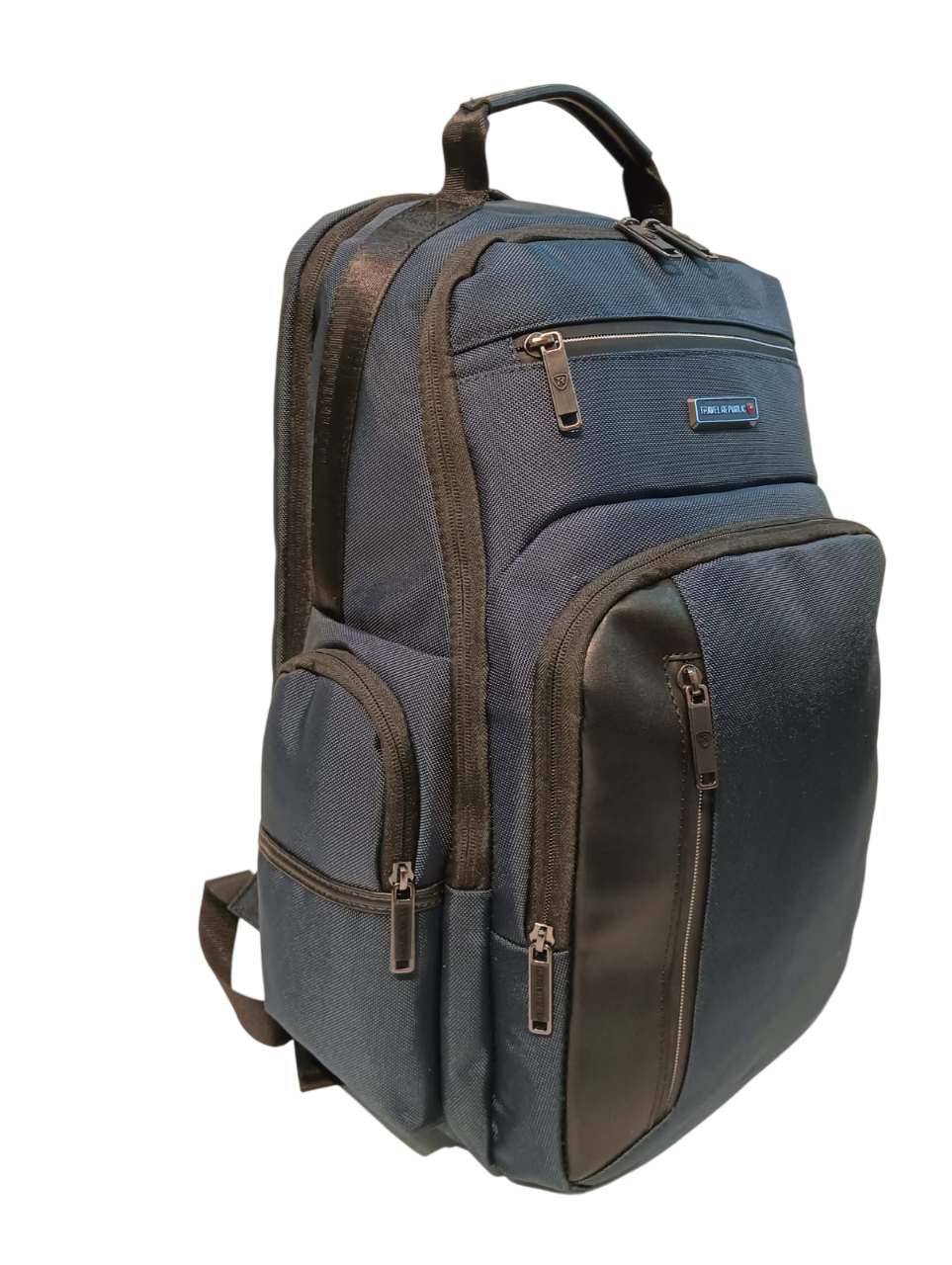 MOCHILA PORTA LAPTOP MOD. TR-BPKL-04 TRAVEL REPUBLIC AZUL MARINO