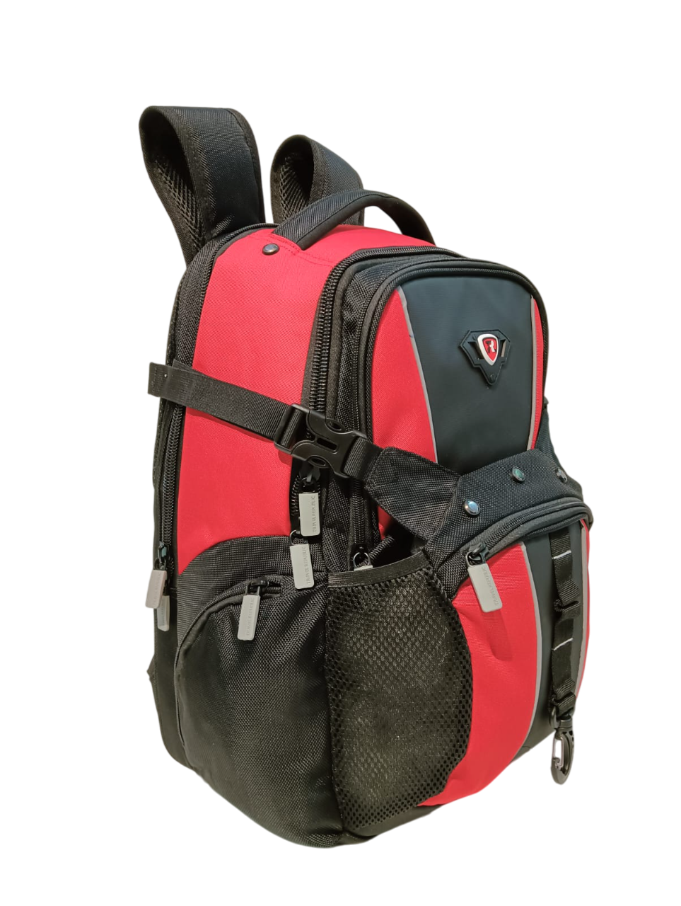 MOCHILA JUVENIL PORTA LAPTOP MOD.TR-XTM01 NEGRO/ROJO