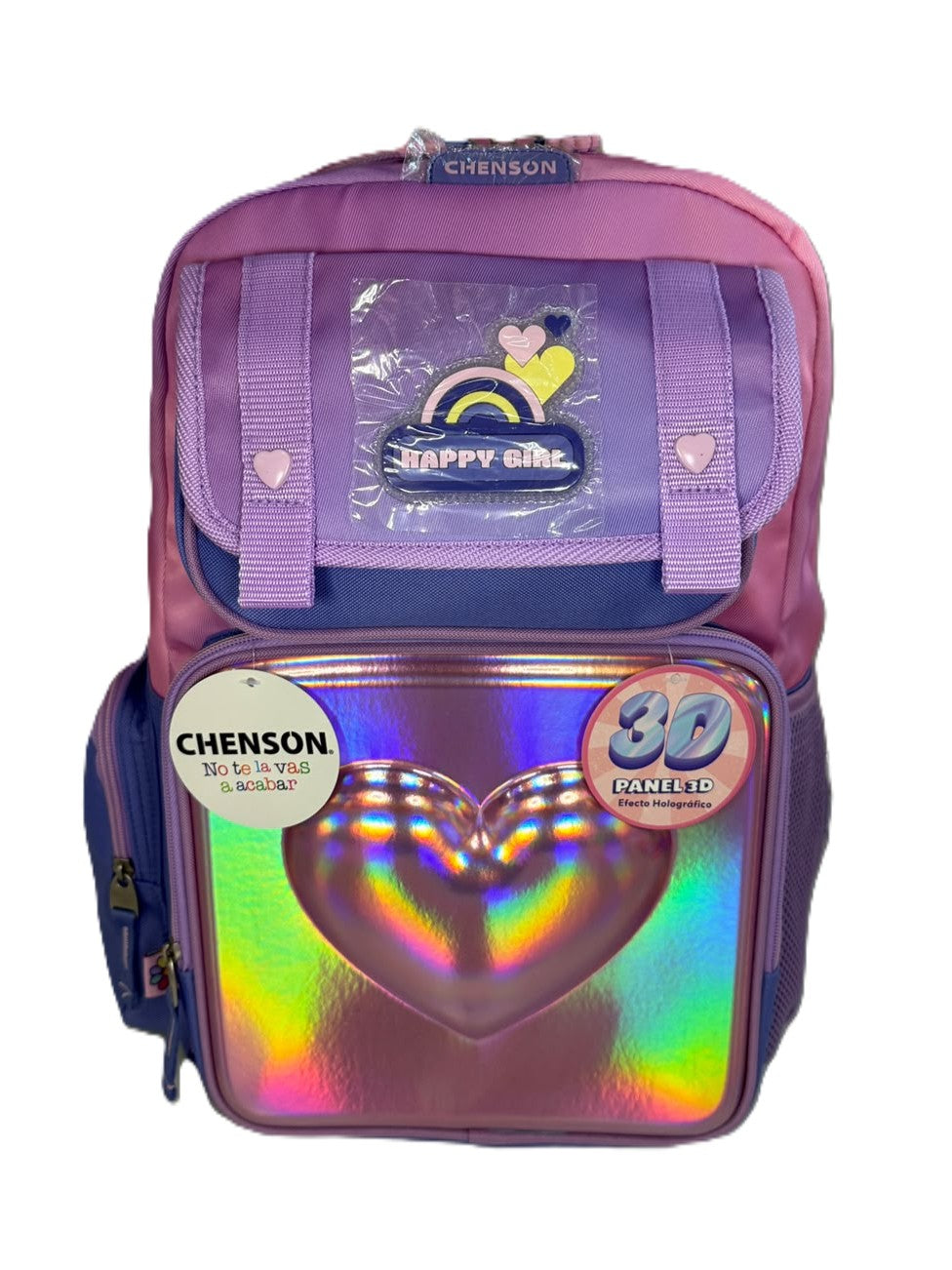 MOCHILA PRIMARIA HAPPY GIRL 3D CHENSON MOD.HG71037-U