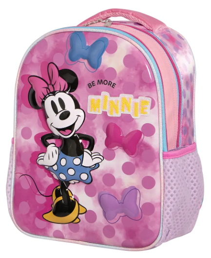 MOCHILA KINDER MINNIE METALICO 3D RUZ MOD.184591
