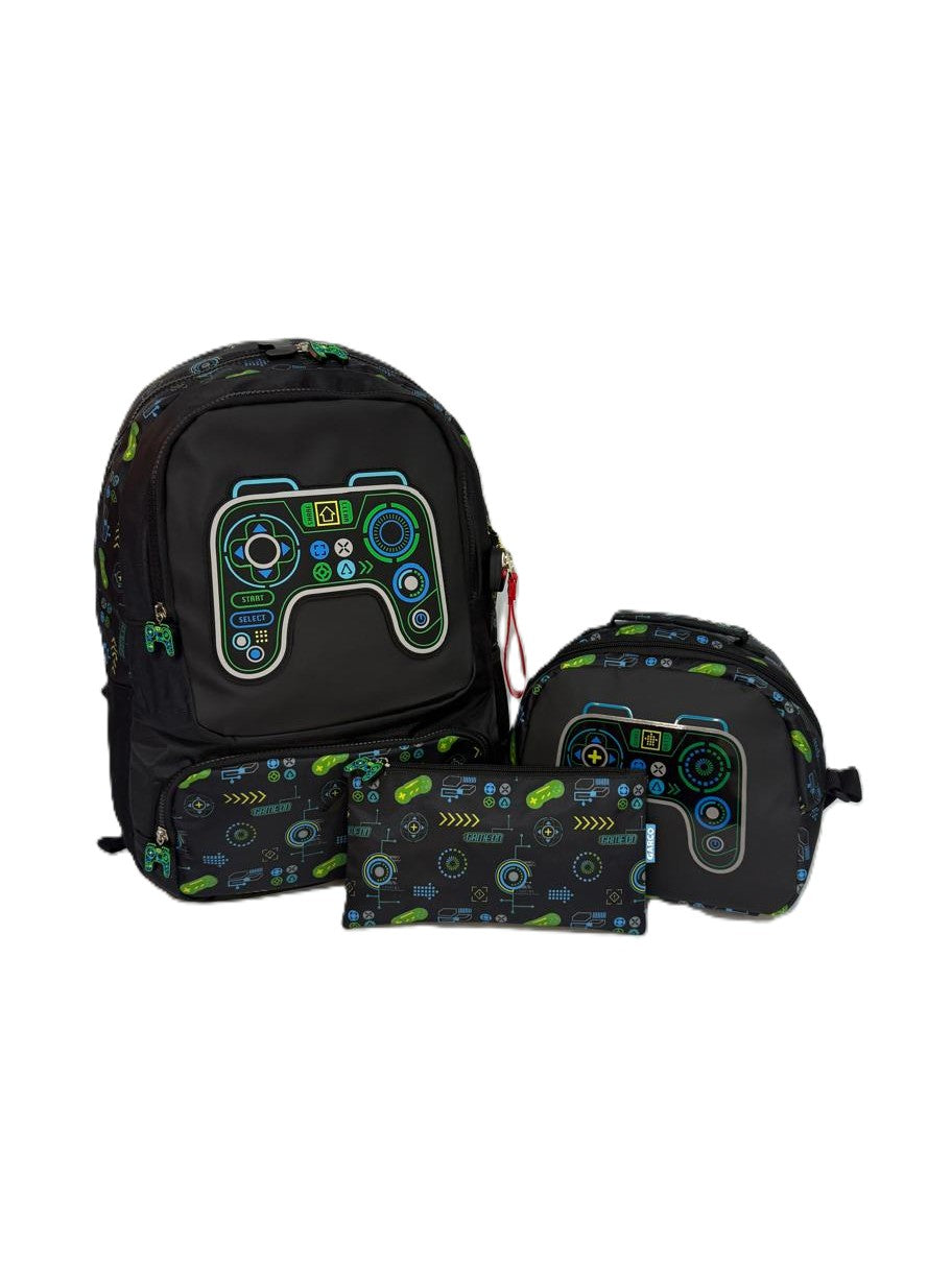 MOCHILA PRIMARIA GAMER 3 EN 1 GARCO MOD.GC23054-1