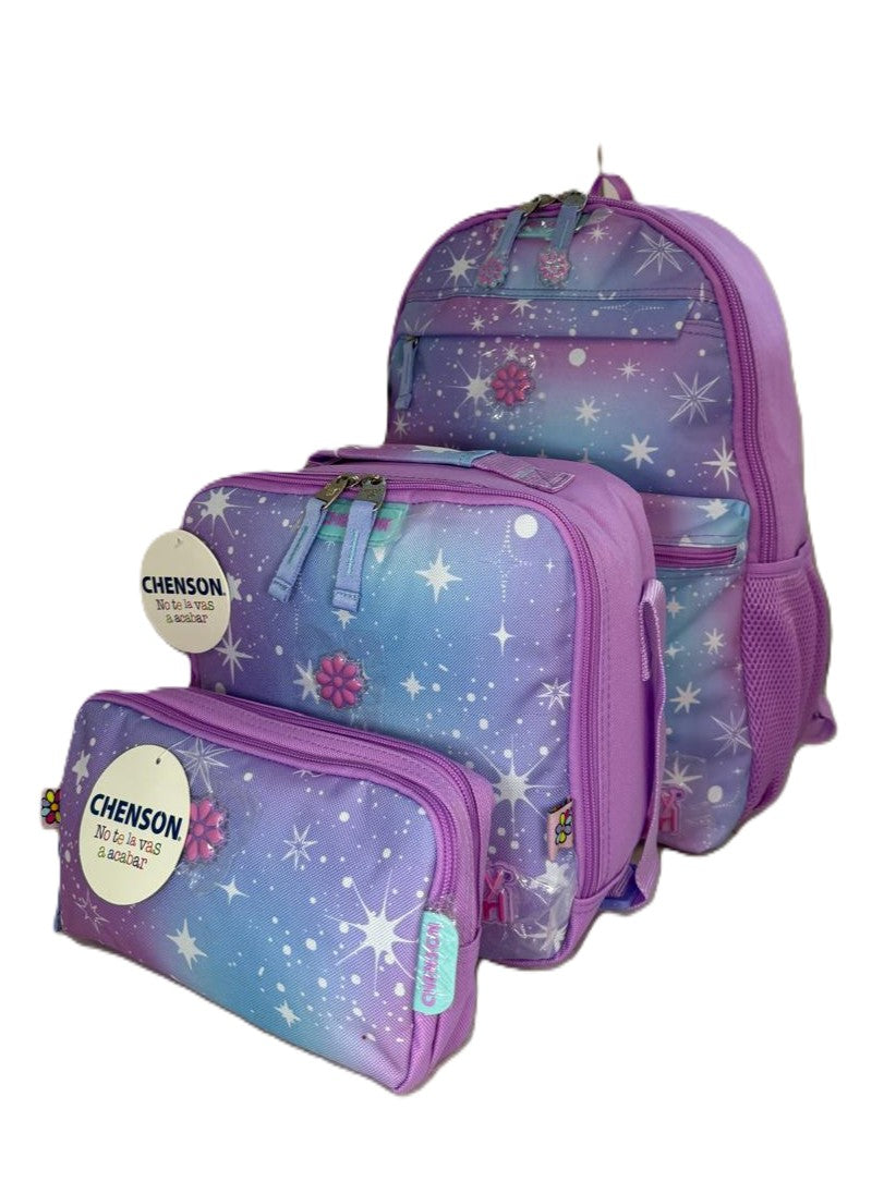 MOCHILA PRIMARIA HAPPY GIRL 3 EN 1 CHENSON MOD.HG70961