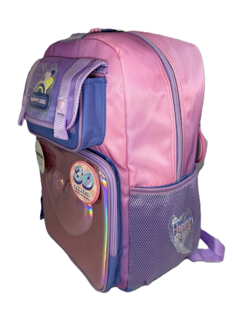 MOCHILA PRIMARIA HAPPY GIRL 3D CHENSON MOD.HG71037-U