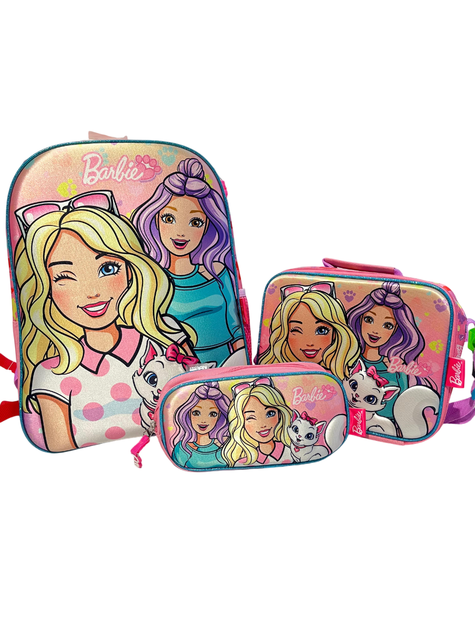 KIT 3 EN 1 MOD.BRB082-SE006A BARBIE MOCHILA 3D