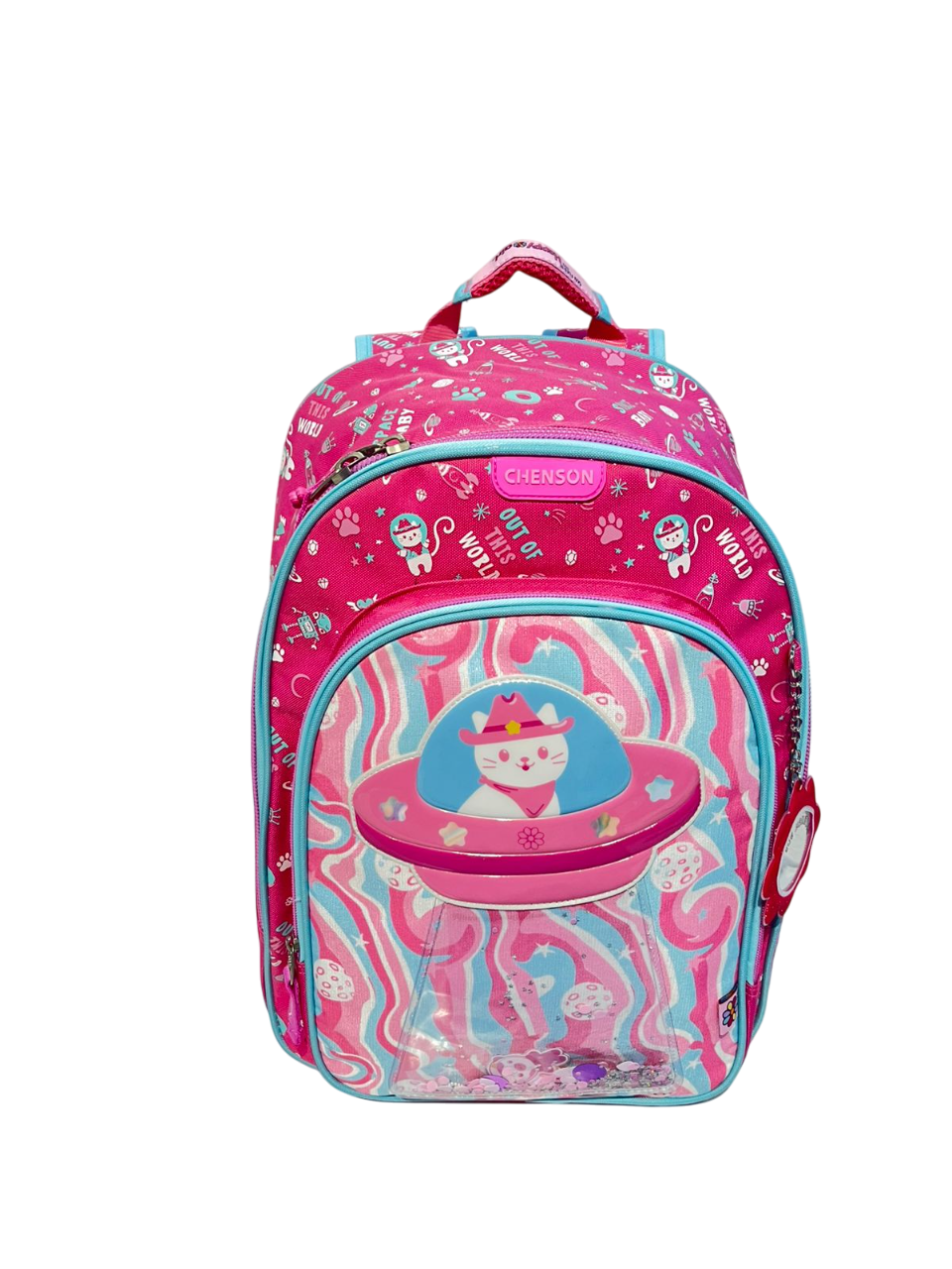 MOCHILA PRIMARIA MOD.HG70157-P GATITO ESPACIAL CHENSON