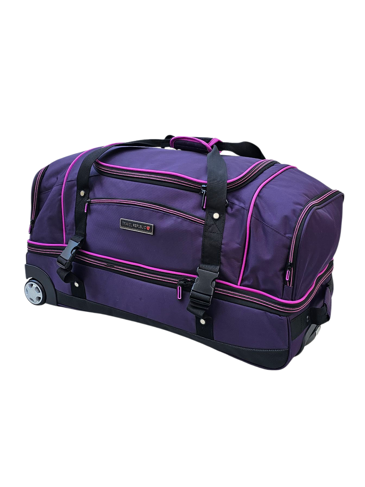 MALETA CON LLANTAS TRAVEL REPUBLIC Mod TR-TB-6533 MORADO