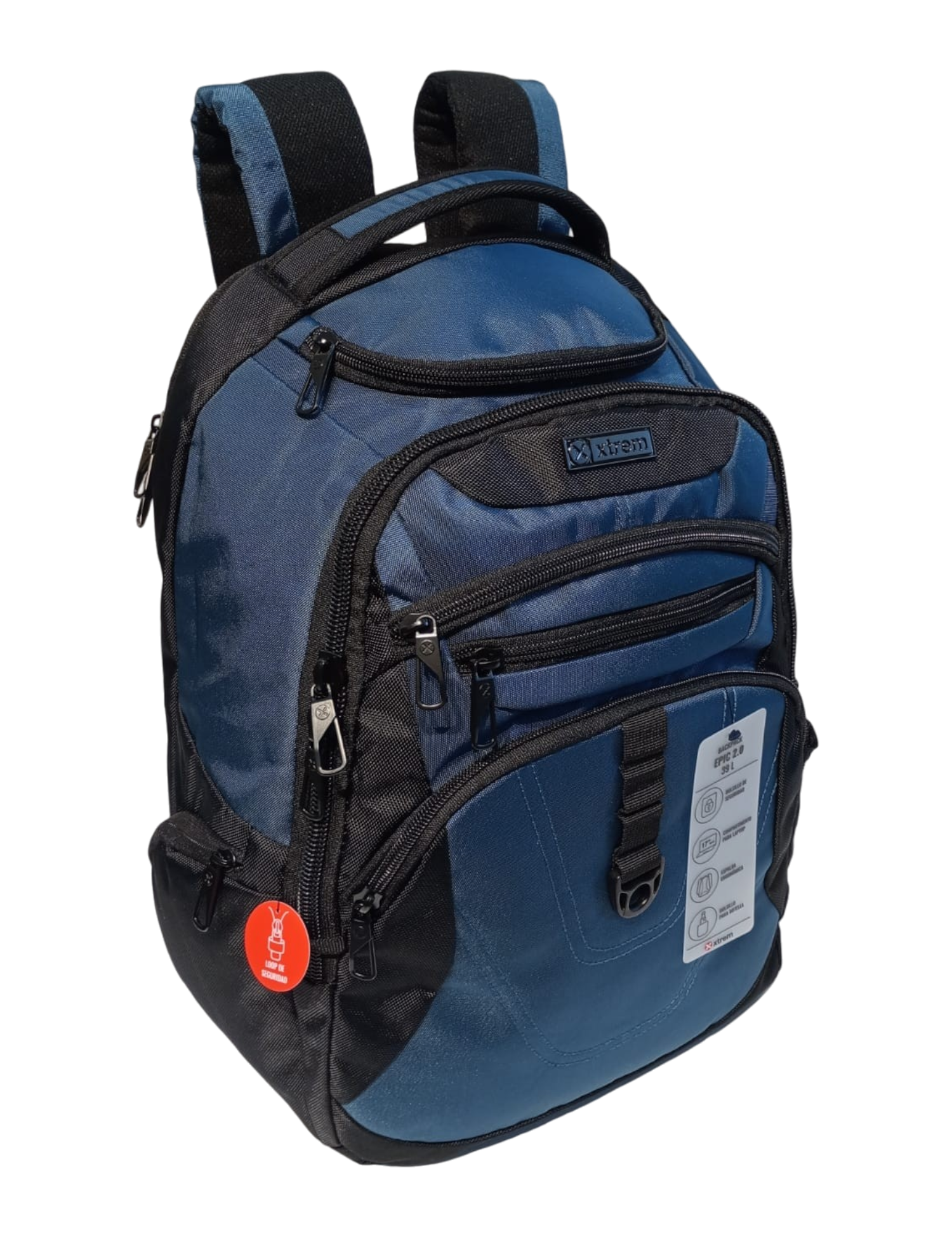 MOCHILA XTREM  MOD. EPIC 2.0 4XT PORTA LAPTOP ETERNITY BLUE