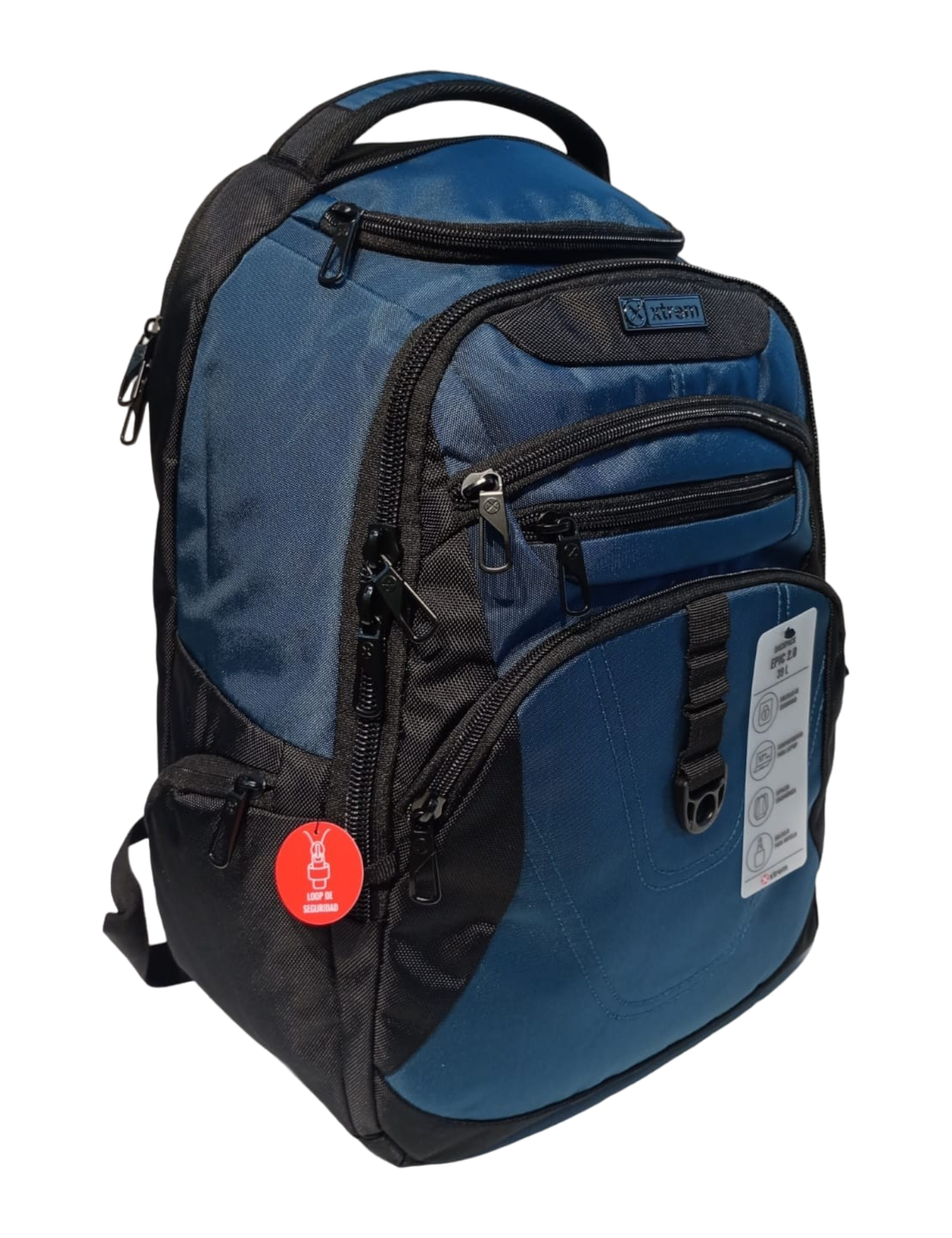 MOCHILA XTREM  MOD. EPIC 2.0 4XT PORTA LAPTOP ETERNITY BLUE