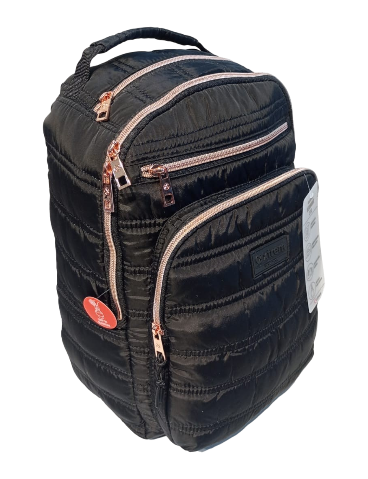 MOCHILAS XTREM  MOD. VERMONT NEGRO/ROSA GOLD