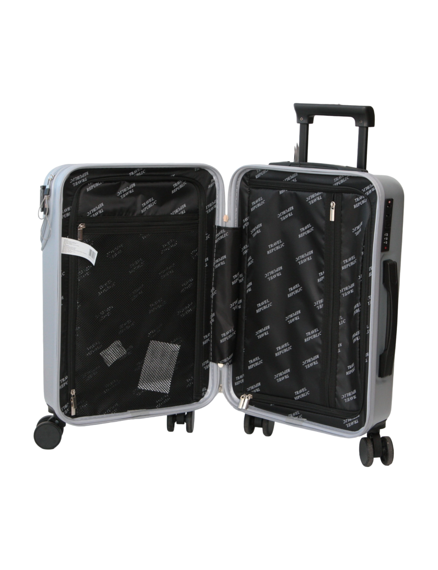 MALETA TRAVEL REPUBLIC  20" SPINNER 360 PLATA