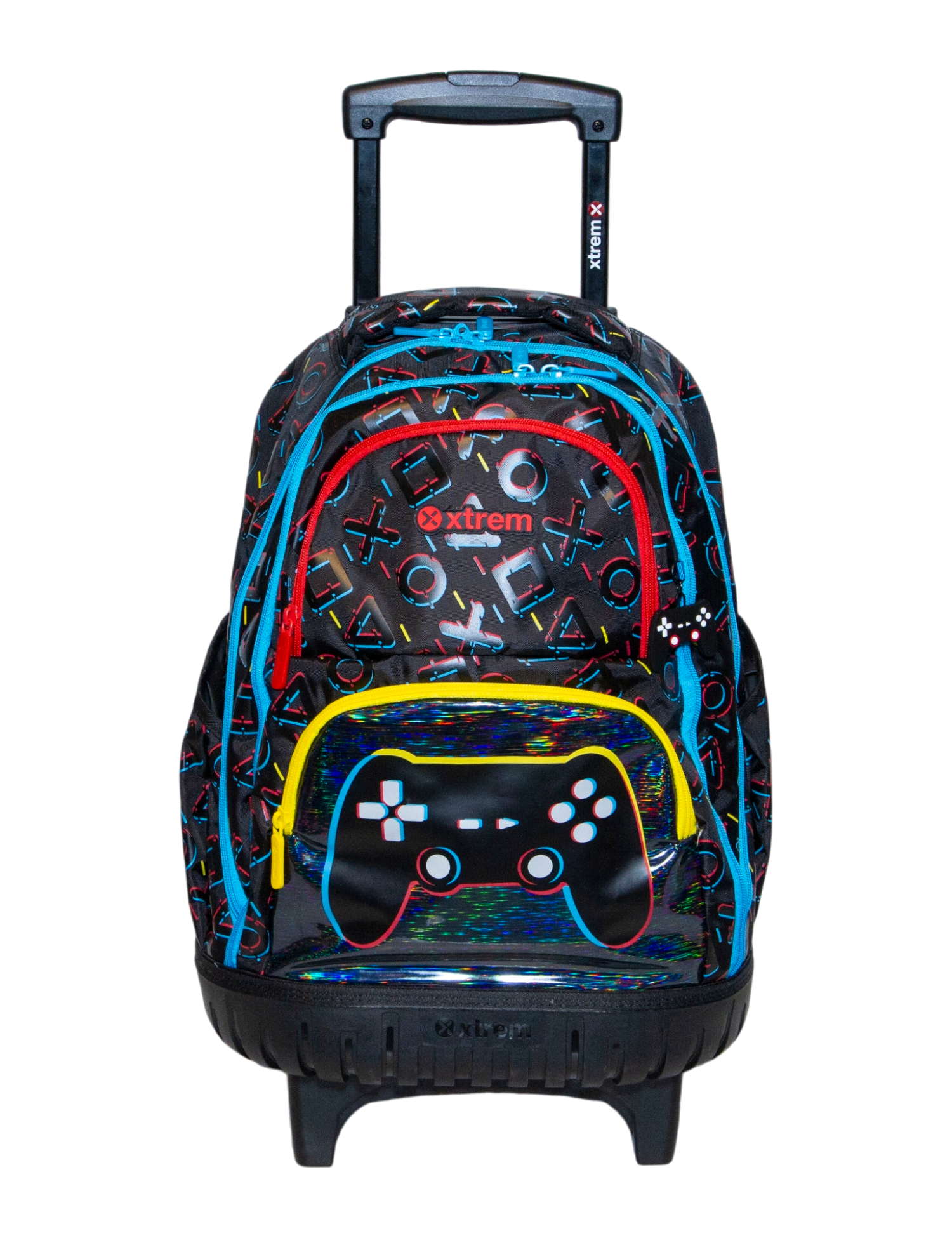 MOCHILA PRIMARIA CON LLANTITAS XTREM BLACK GAMER