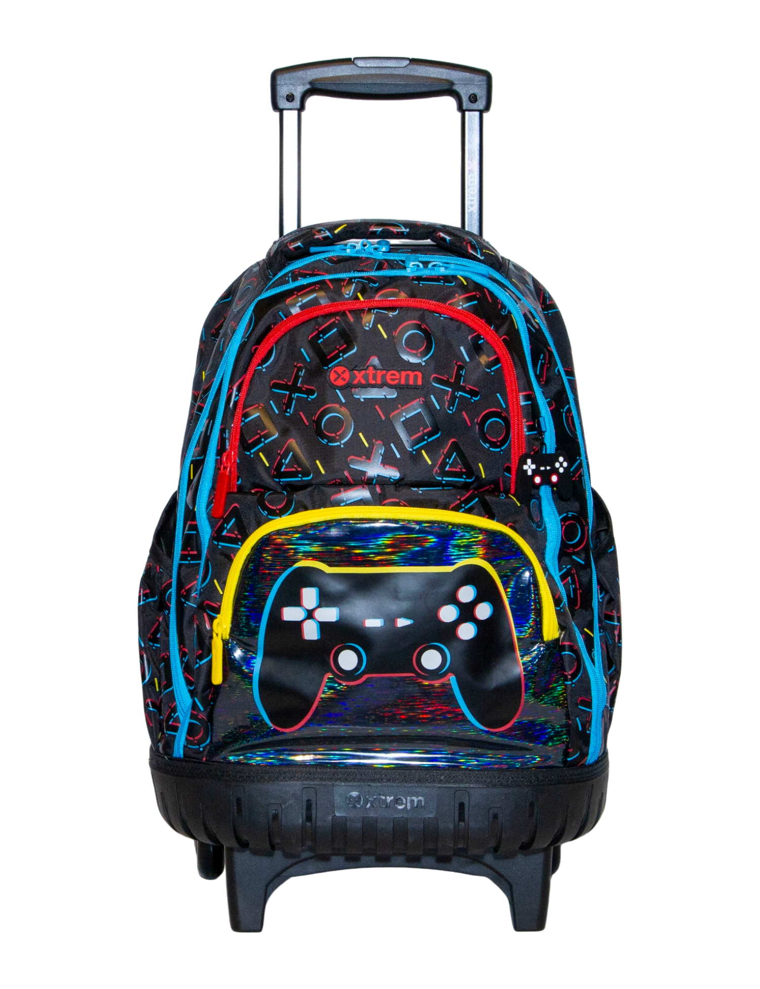 MOCHILA PRIMARIA CON LLANTITAS XTREM BLACK GAMER