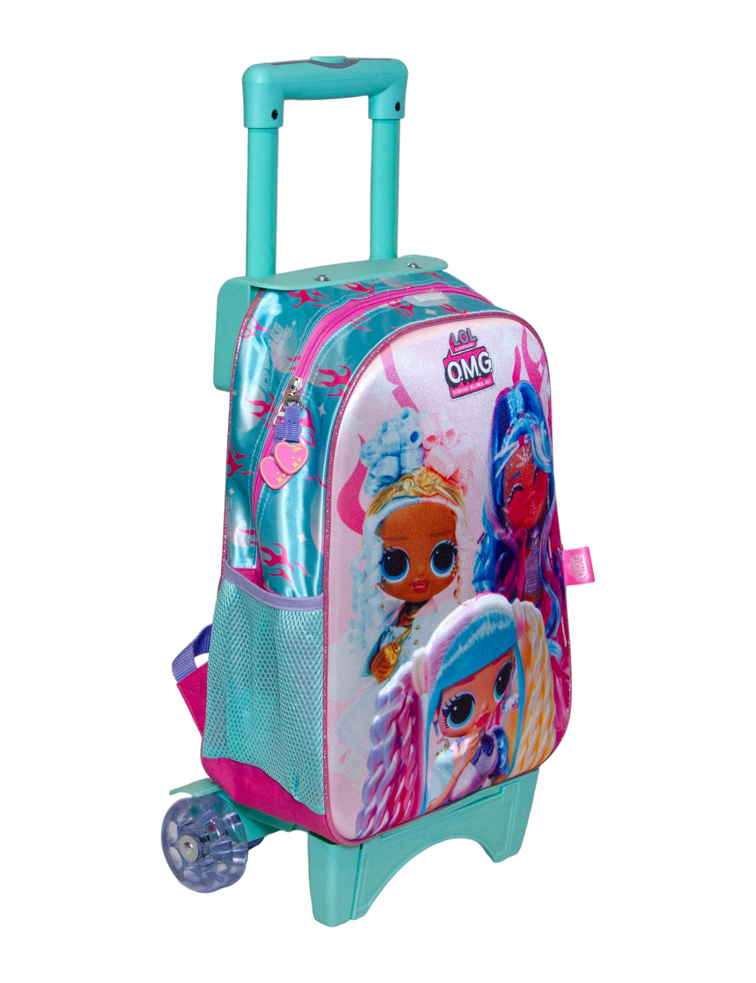 KIT PRIMARIA 3D LOL SURPRISE MOCHILA CON LLANTITAS, LONCHERA Y LAPICERA