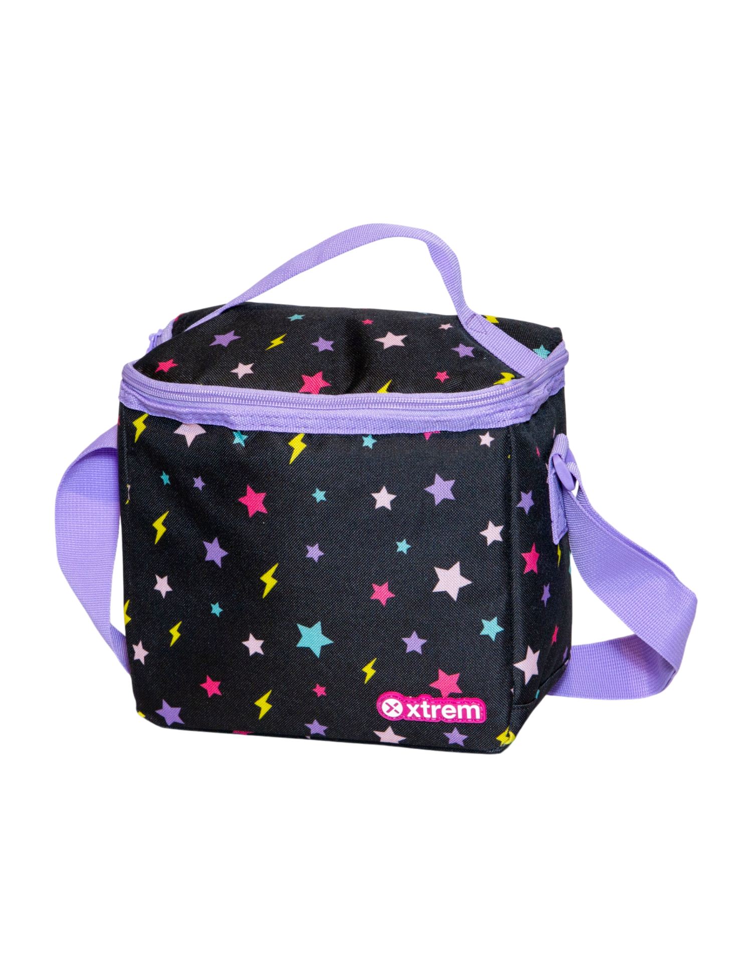 KIT PRIMARIA XTREM MOCHILA CON LLANTITAS, LONCHERA Y LAPICERA KITTY AND STARS