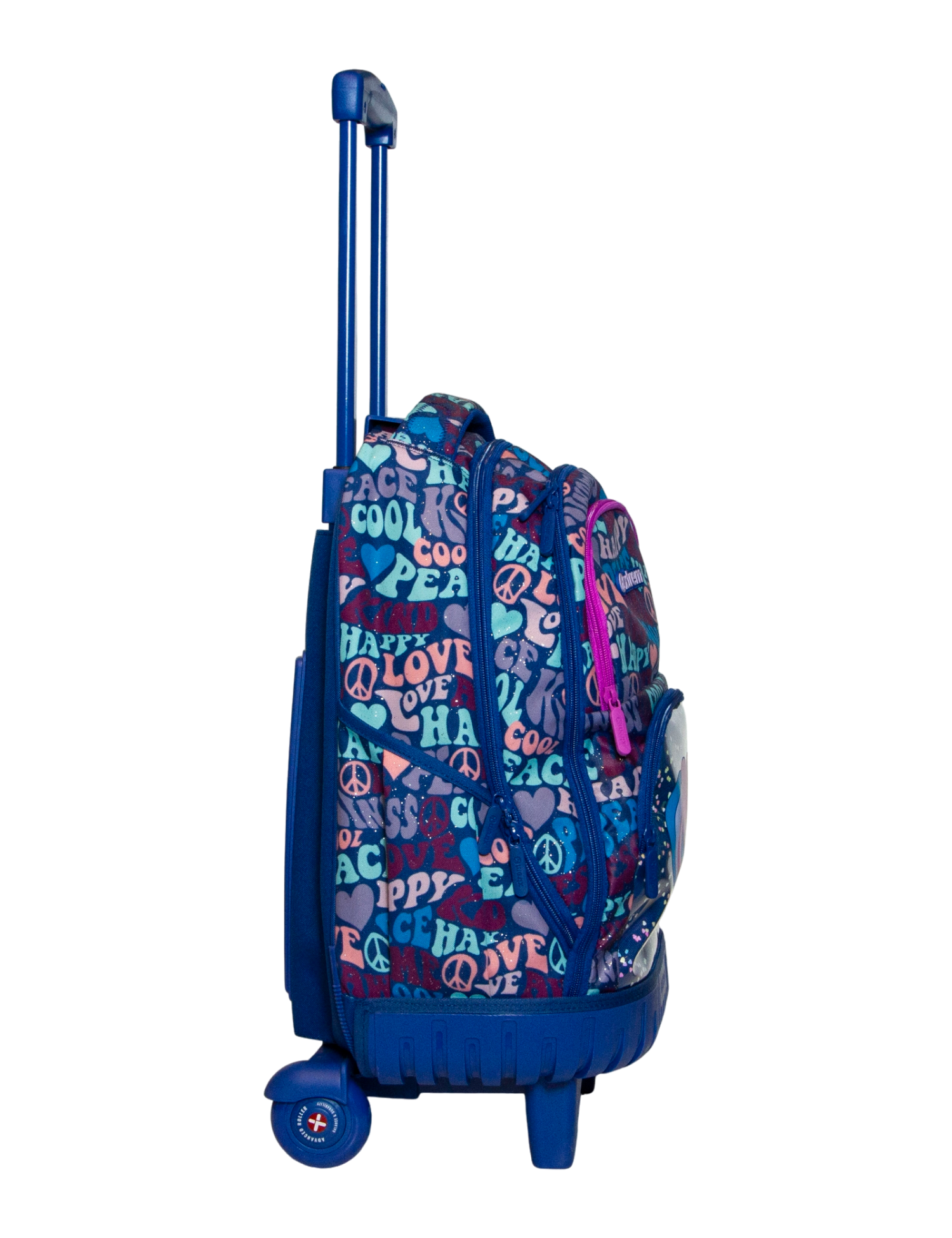 MOCHILA PRIMARIA XTREM CON LLANTITAS CROSS 2.0 BLUE HEART