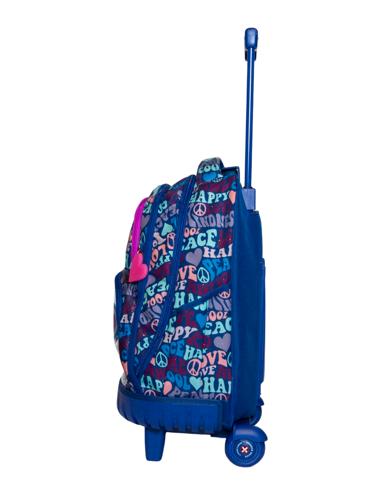 MOCHILA PRIMARIA XTREM CON LLANTITAS CROSS 2.0 BLUE HEART