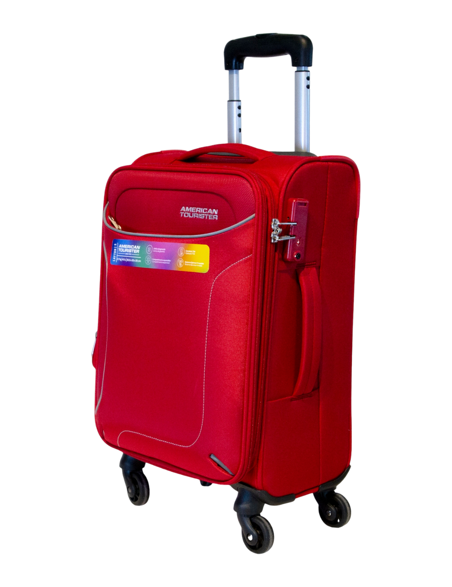 MALETA CARRY ON AMERICAN TOURISTER MODELO LAYTON ROJO