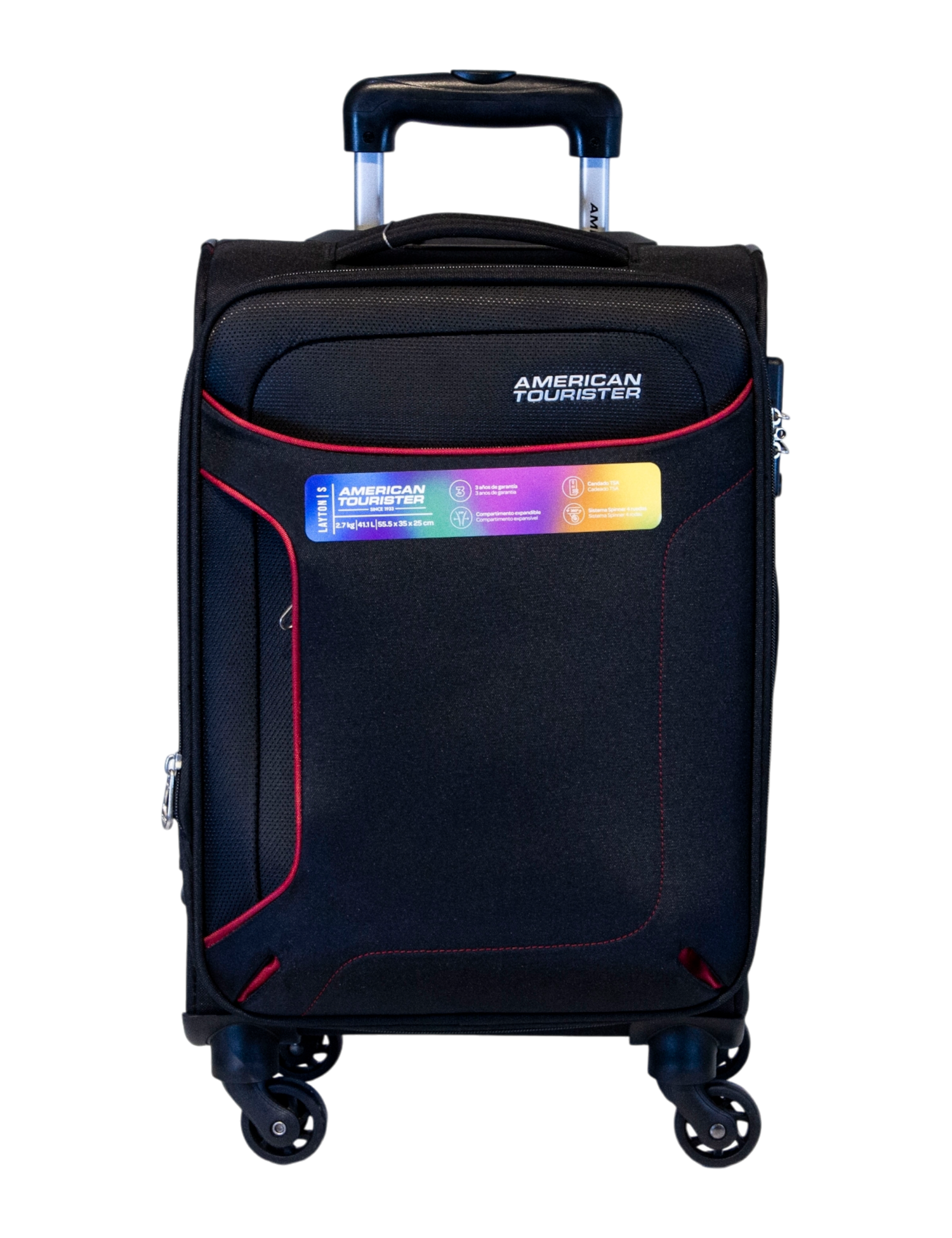 MALETA CARRY ON AMERICAN TOURISTER MODELO LAYTON NEGRO