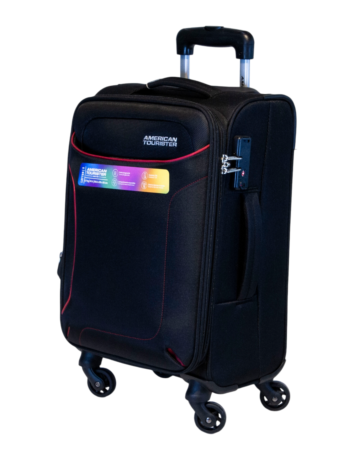 MALETA CARRY ON AMERICAN TOURISTER MODELO LAYTON NEGRO