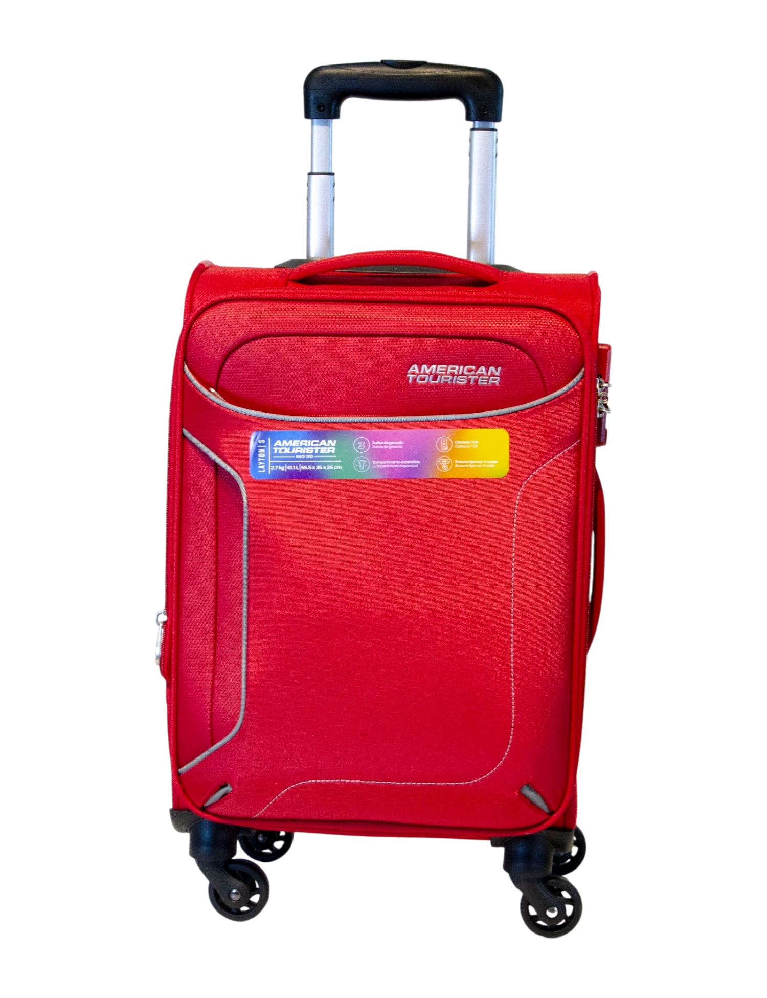 MALETA CARRY ON AMERICAN TOURISTER MODELO LAYTON ROJO