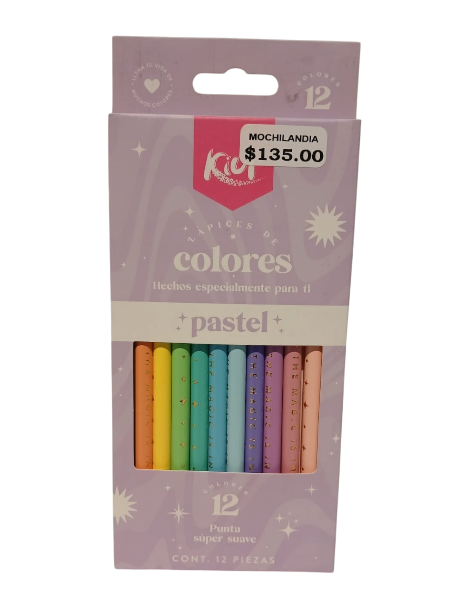 LAPICES DE COLORES PASTEL MARCA KIUT