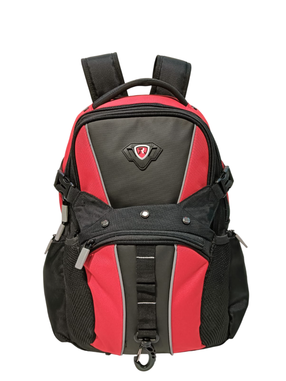 MOCHILA JUVENIL PORTA LAPTOP MOD.TR-XTM01 NEGRO/ROJO