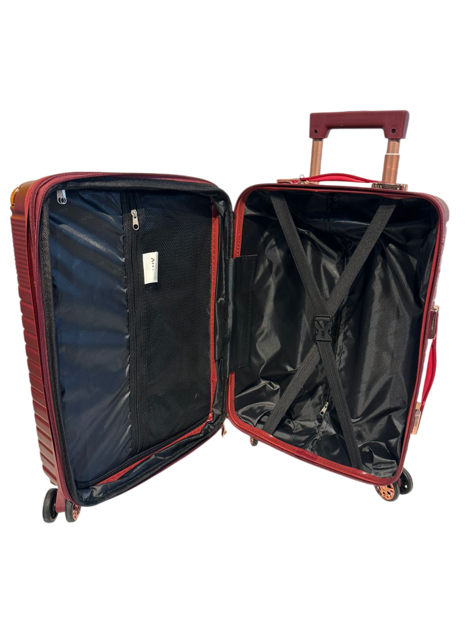 VELIZ RIGIDO 20`` MOD. 049-5 JONY GUINDA LLANTA 360